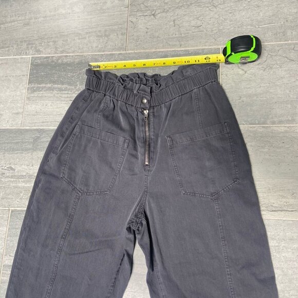Blank NYC Down to Earth Paper-bag Waist Jogger Style Pants Charcoal Grey Size 28 - Picture 7 of 13